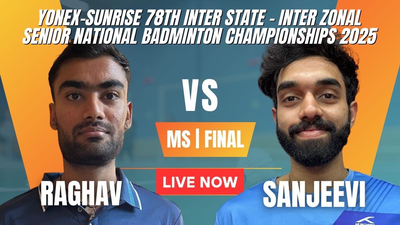 MS2 | FINAL | (HAR) RAGHAV VS (TN) SANJEEVI #bwf #badminton #fan4ever #hariyana #andhrapradesh