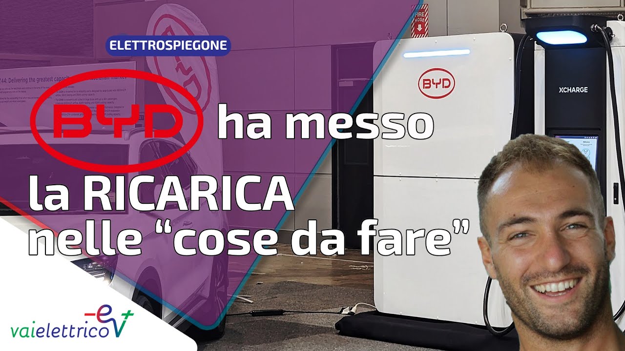 BYD farà la sua rete di ricarica in Italia
