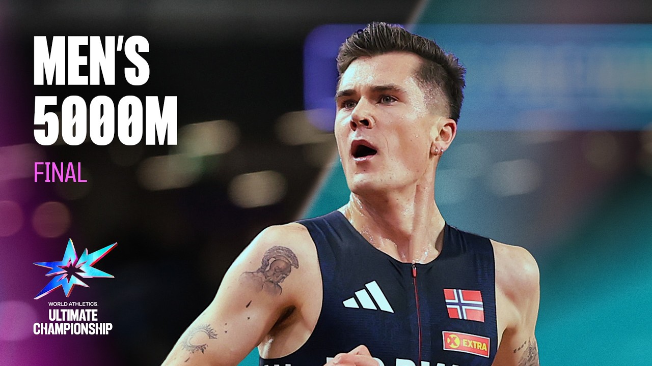 Jakob Ingebrigtsen surges in final metres to win 5000m gold | World Athletics Ultimate Championship