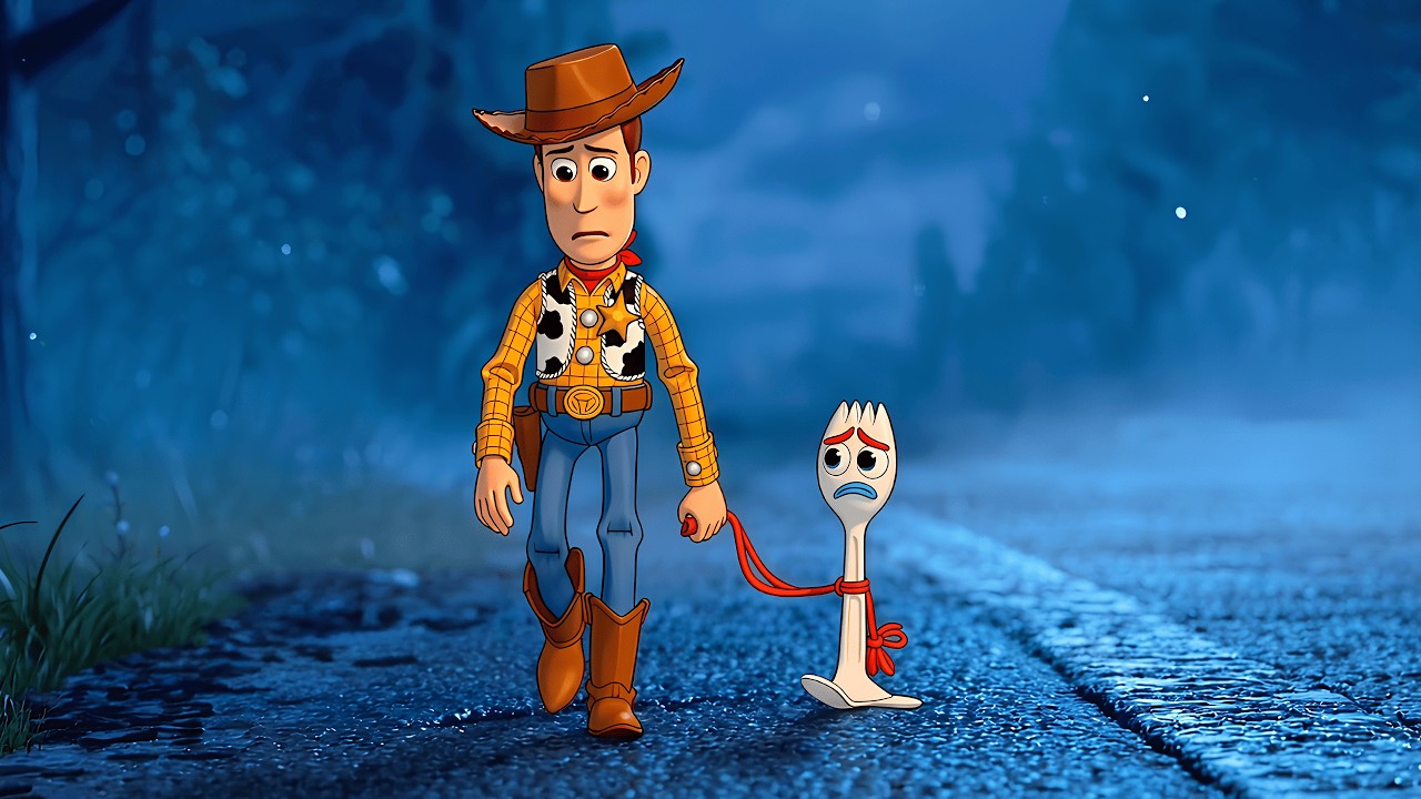 Woody & Forky Lofi Walk 🌧️ Chill Beats to Escape Reality To