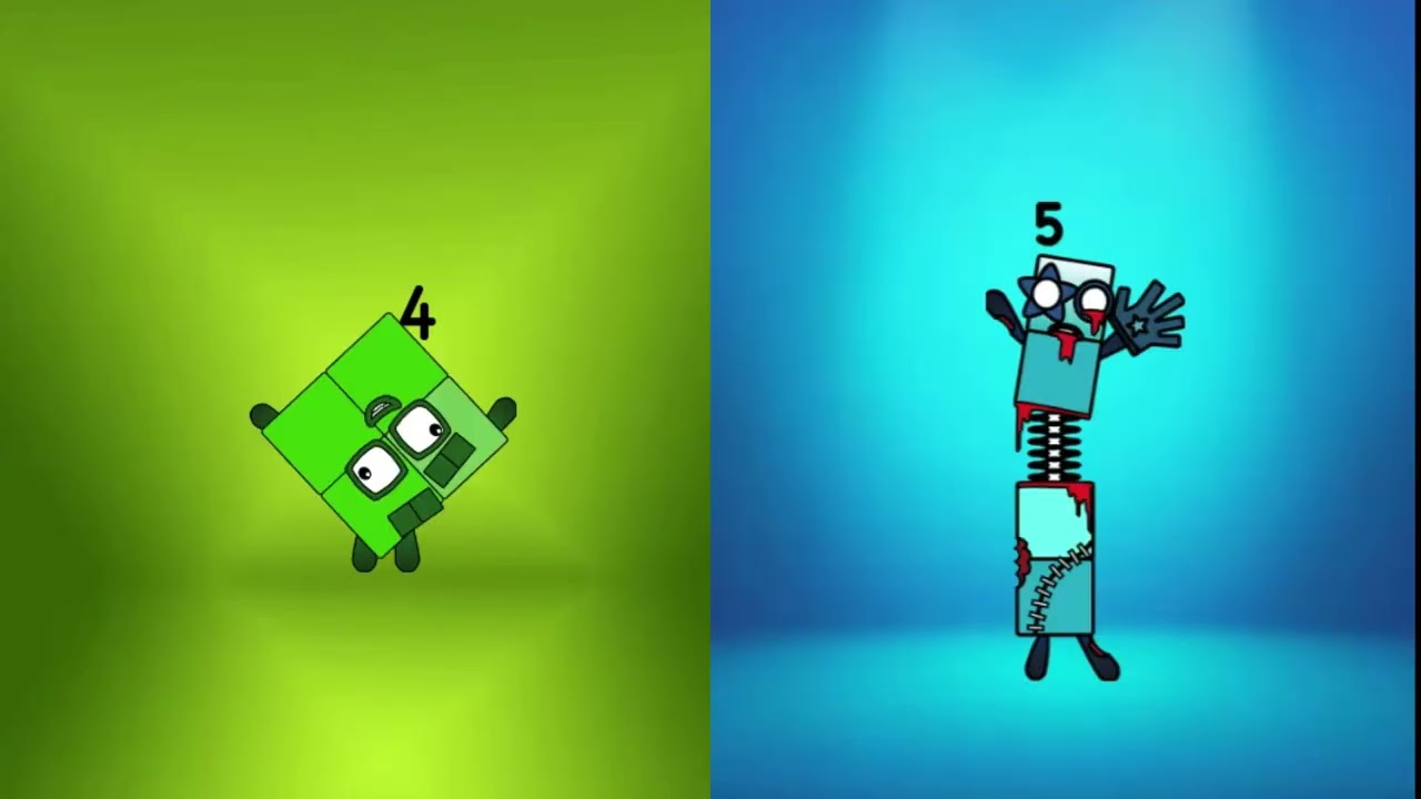 Numberblocks Band DOUBLE BATTLE  (1-10): Normal vs. Zombie Horde's HIDDEN BOSS!