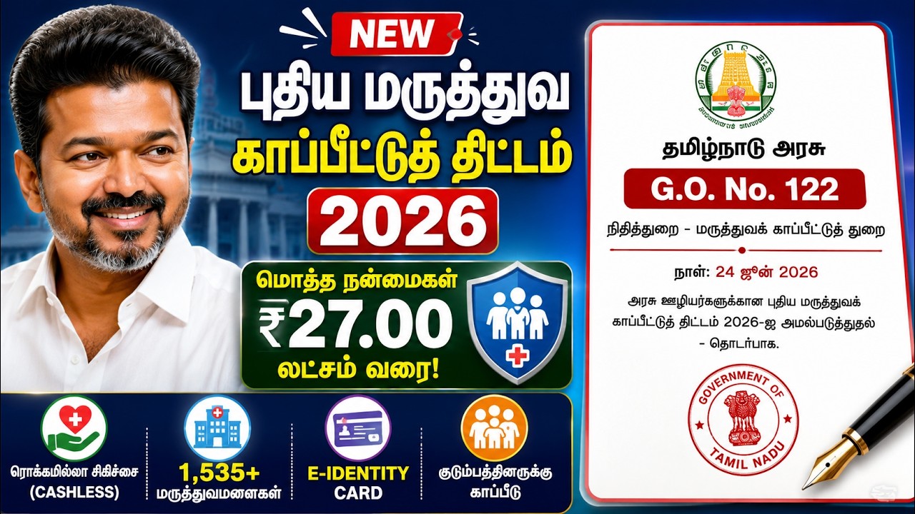 TN Govt New Health Insurance Scheme 2026 Details | New Health Insurance Scheme Explained