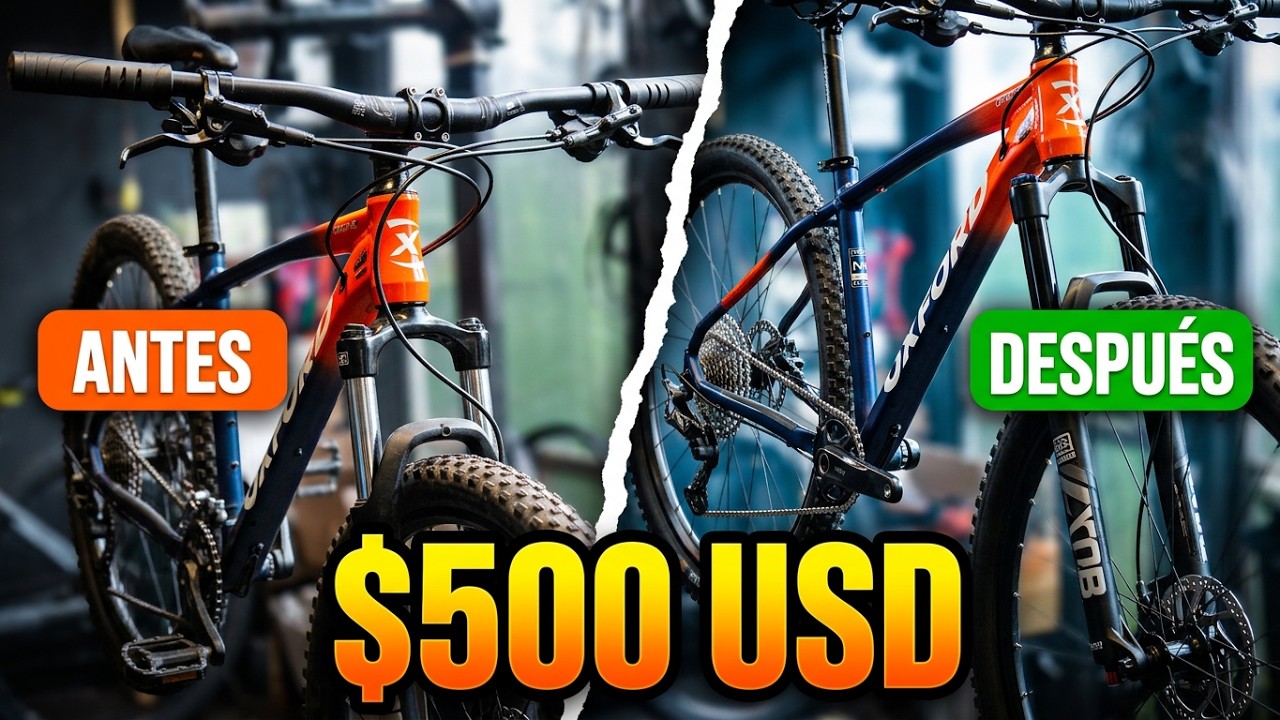 Metiéndole 500 usd a una MTB recreativa  