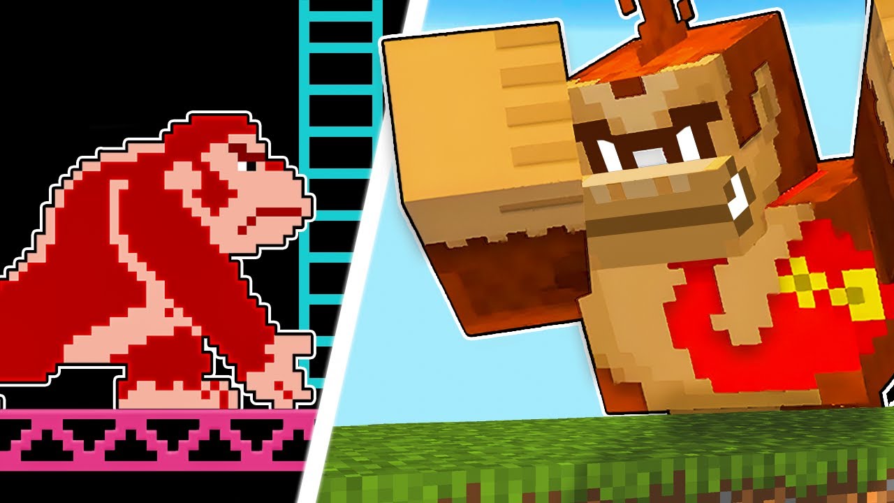 I coded Donkey Kong in Minecraft!