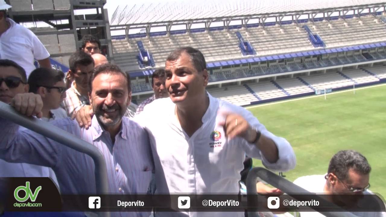 El Presidente Rafael Correa realizó recorrido en el Estadio Capwell