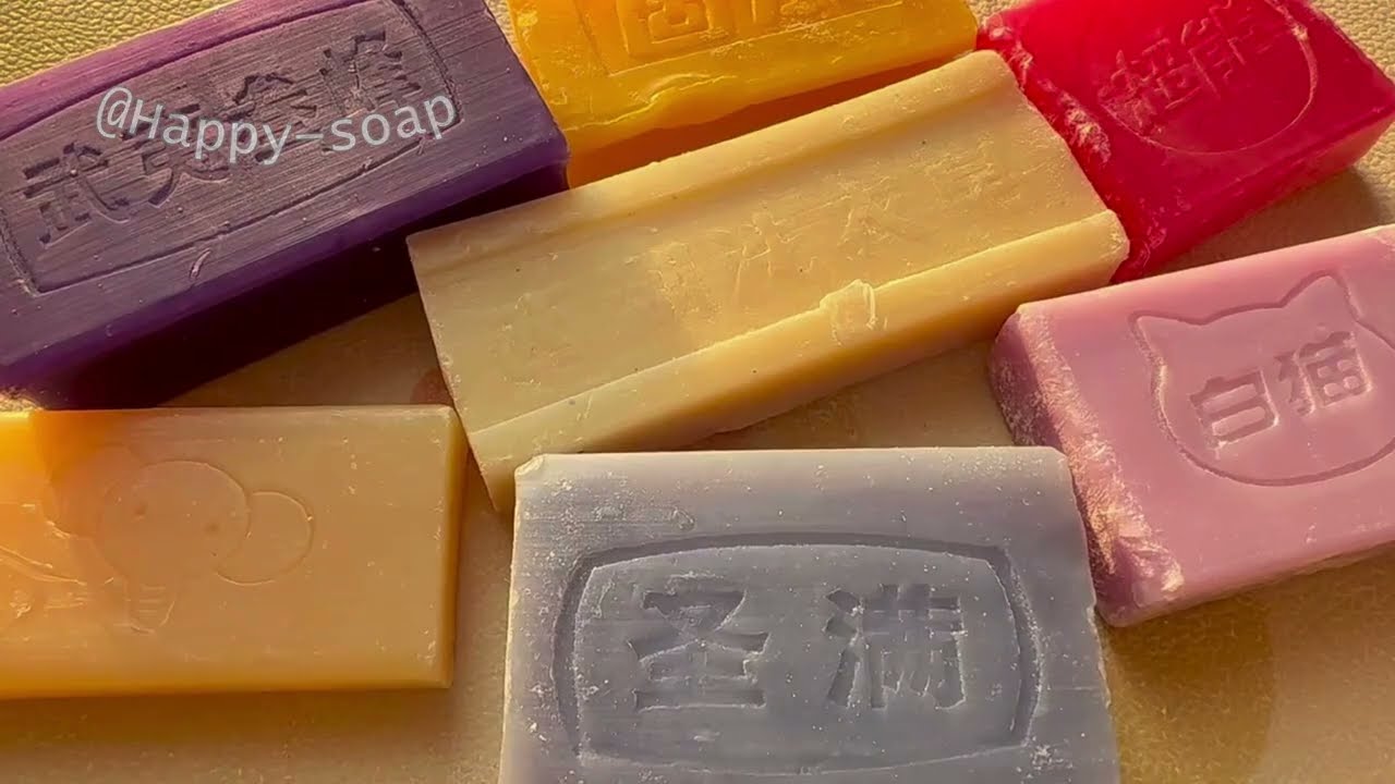 ASMR Soap Cutting|Dry Soap Cutting ASMR|Satisfying Sound ASMR|No Talking|Crispy Lovely Vintage Soaps