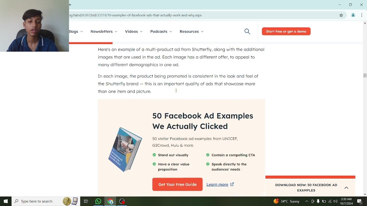 Facebook Ad Work Part :5 - Winc & Shutterfly