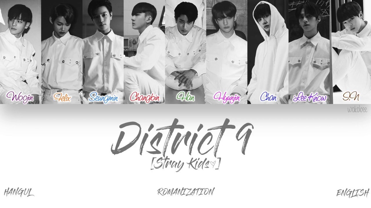[HAN|ROM|ENG] Stray Kids (스트레이 키즈) - District 9 (Color Coded Lyrics)