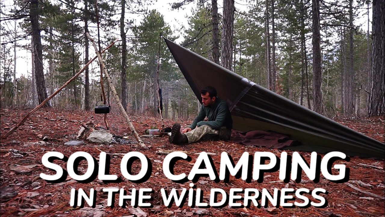 SOLO CAMPING IN THE WILDERNESS | ASMR