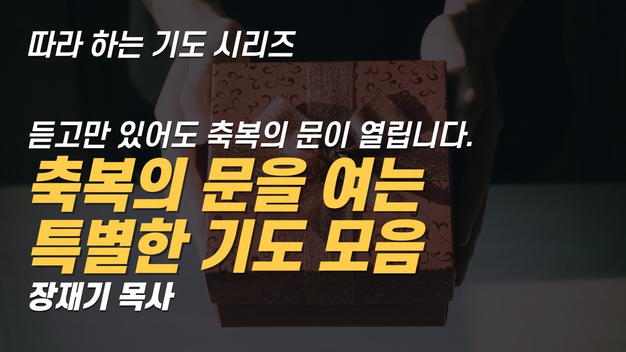 (따라하는 기도시리즈) 모음20 축복의 문을 여는 특별한 기도 모음 / 장재기 목사 / 받은 은혜를 댓글로 남겨주세요