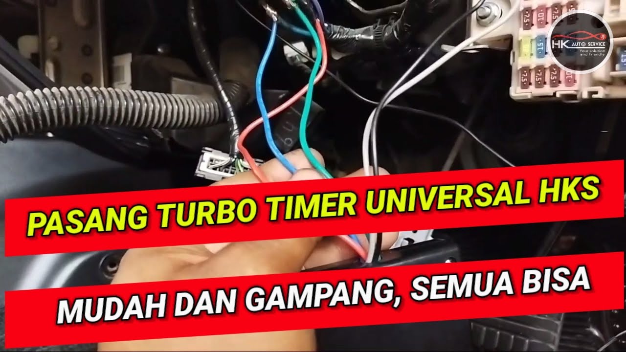Cara memasang turbo timer HKS Pada unit PAJERO