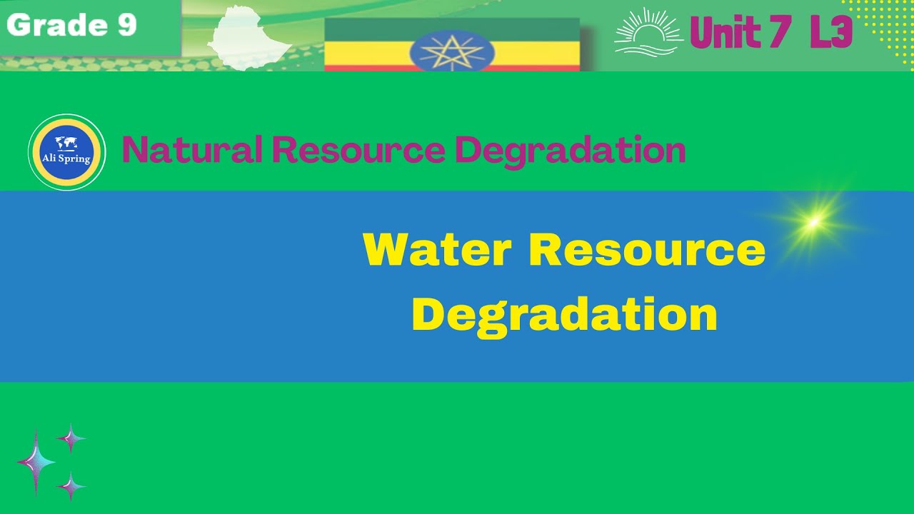 Water Resource Degradation [Grade 9 Unit 7 L3]