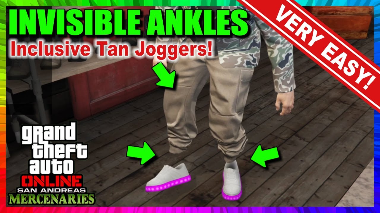 How To Get Invisible Ankles And The Tan Joggers? *Easy Clothing Glitch* | GTA 5 Online