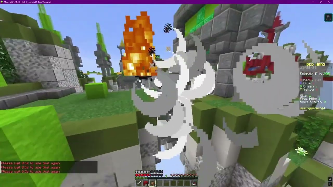 @sorafineMC Yayında BedWars ve Çemberden çıkma oynuyor (Komik Anlar)