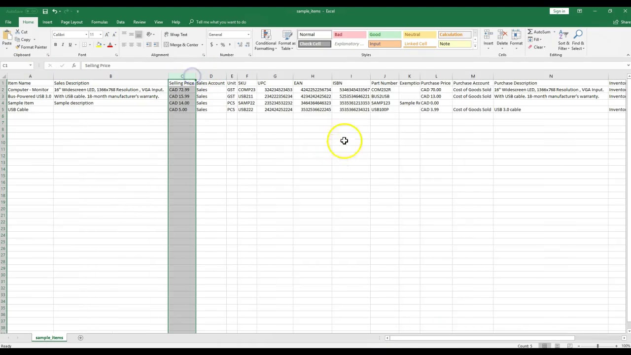 How to Set Up Data for Import into Zoho Inventory