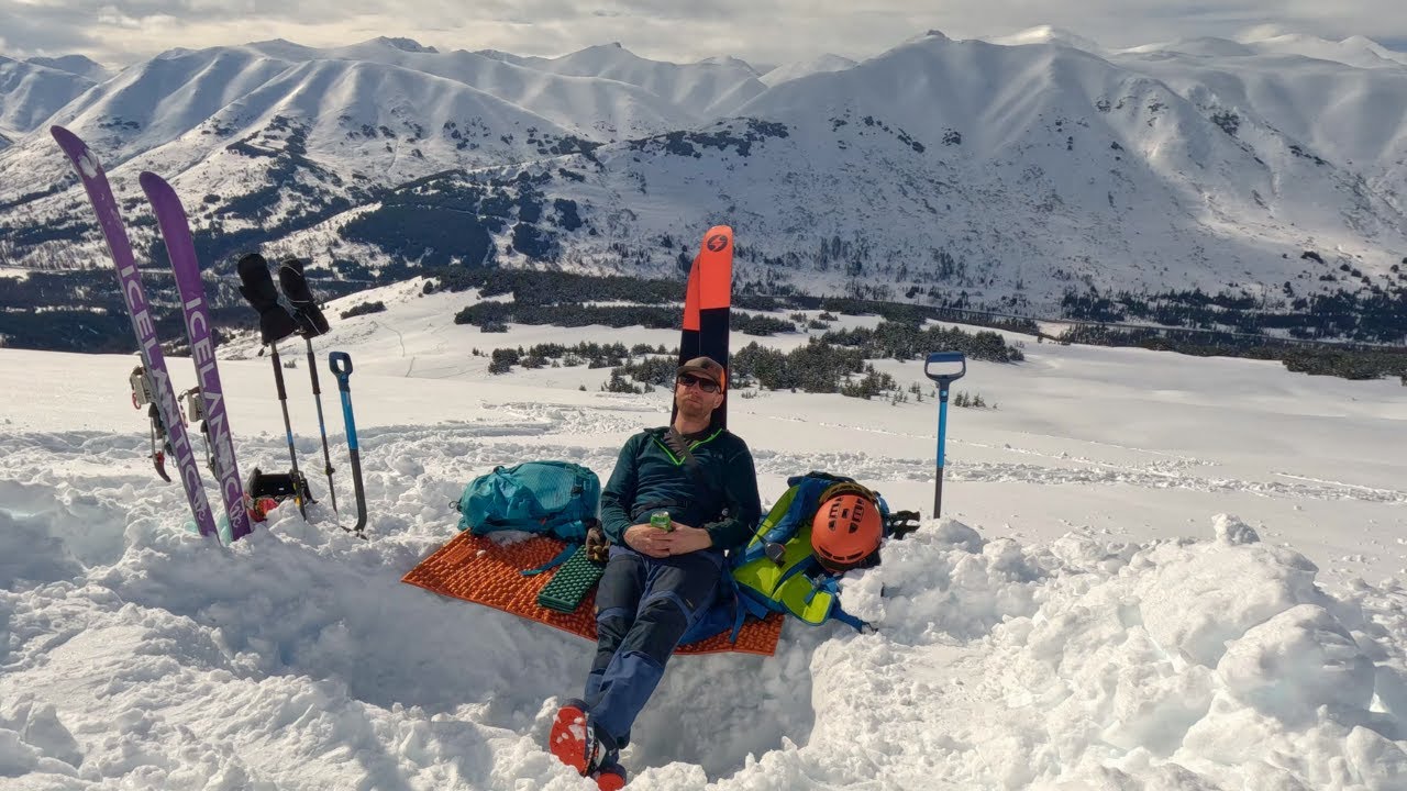 Backcountry Skiing from Manitoba Hut, Alaska