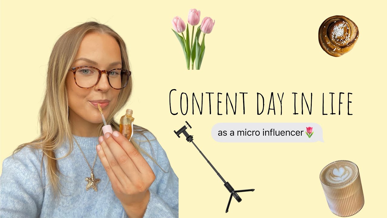 Content day in life (as a micro influencer)🌷