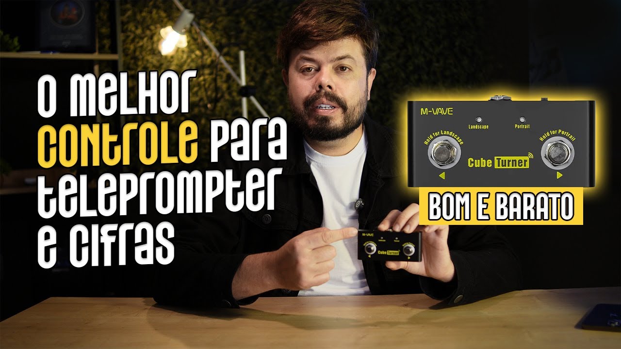 Cube Turner - Controle para Teleprompter, Cifras e Muito Mais!