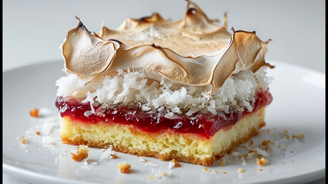 Coconut Cake With Raspberry Layer! mm...