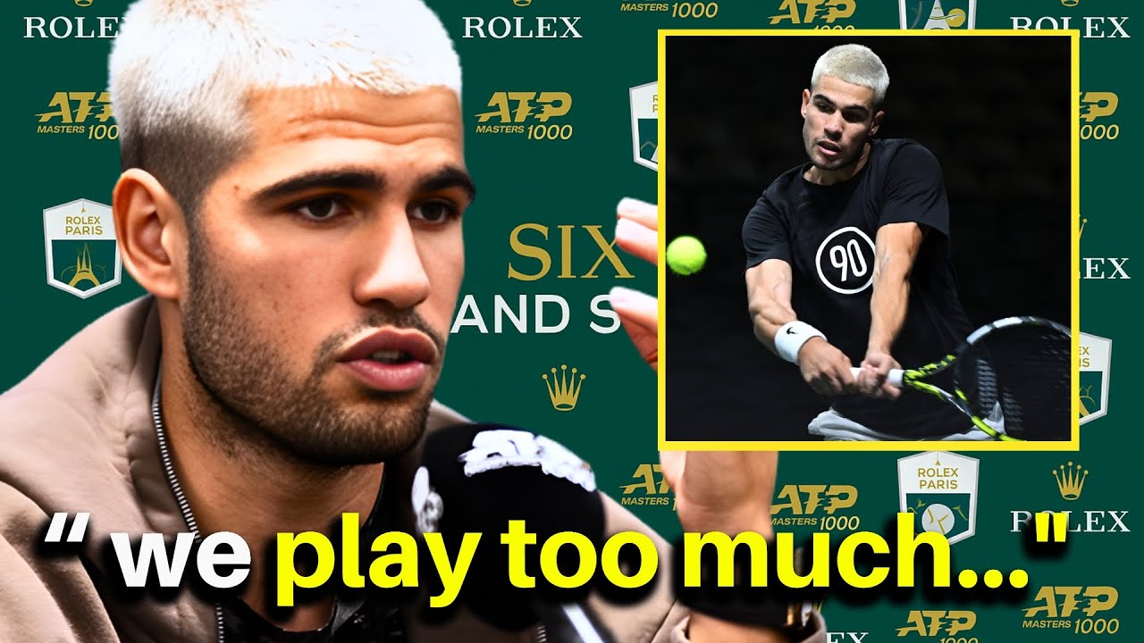 Alcaraz CRITICIZES the &ldquo;INSANE&rdquo; ATP Calendar in Paris Masters: &ldquo;We CAN&rsquo;T REST!&rdquo;