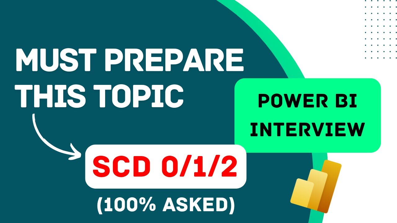 DW Concept: Slowly Changing Dimensions(SCD) |Power BI Interview