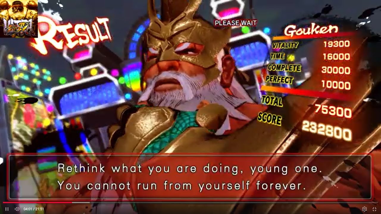 ULTRA STREET FIGHTER IV Gouken Arcade Mode IV
