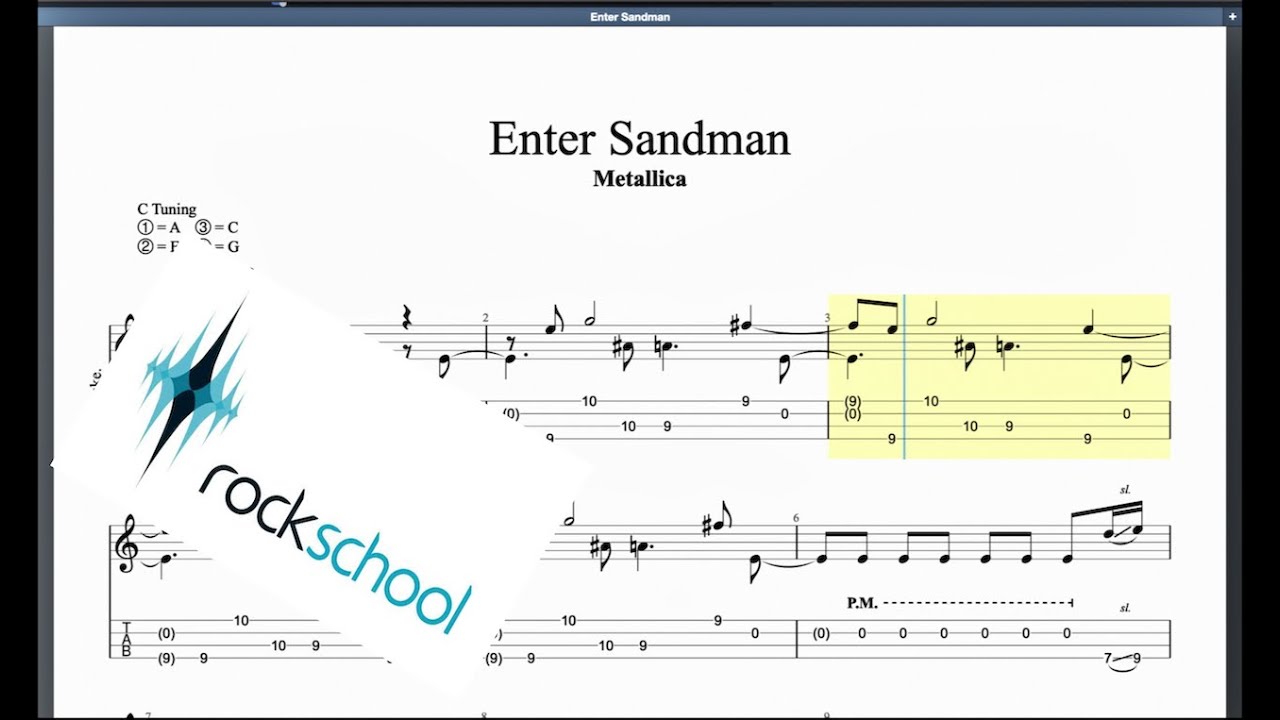 Enter Sandman Rockschool Grade 5 Ukulele