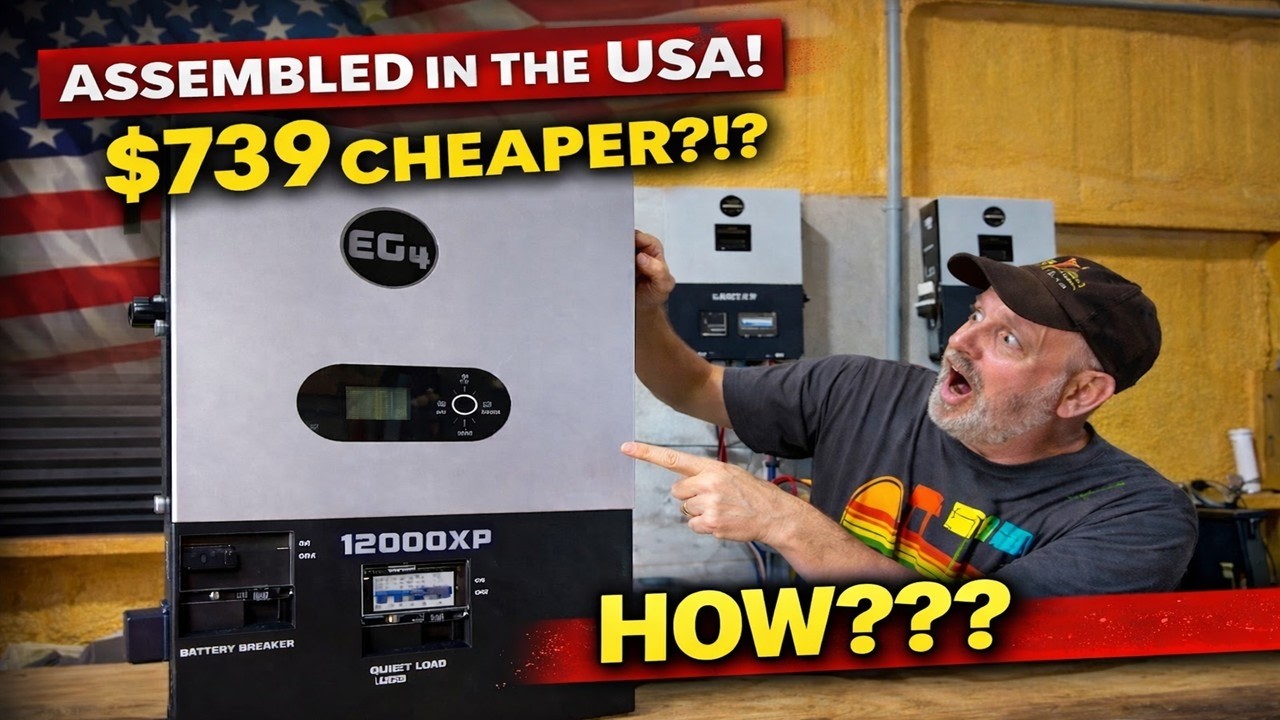 Солнечный инвертор EG4 12000xp, собранный в США и на 739 долларов дешевле... КАК?