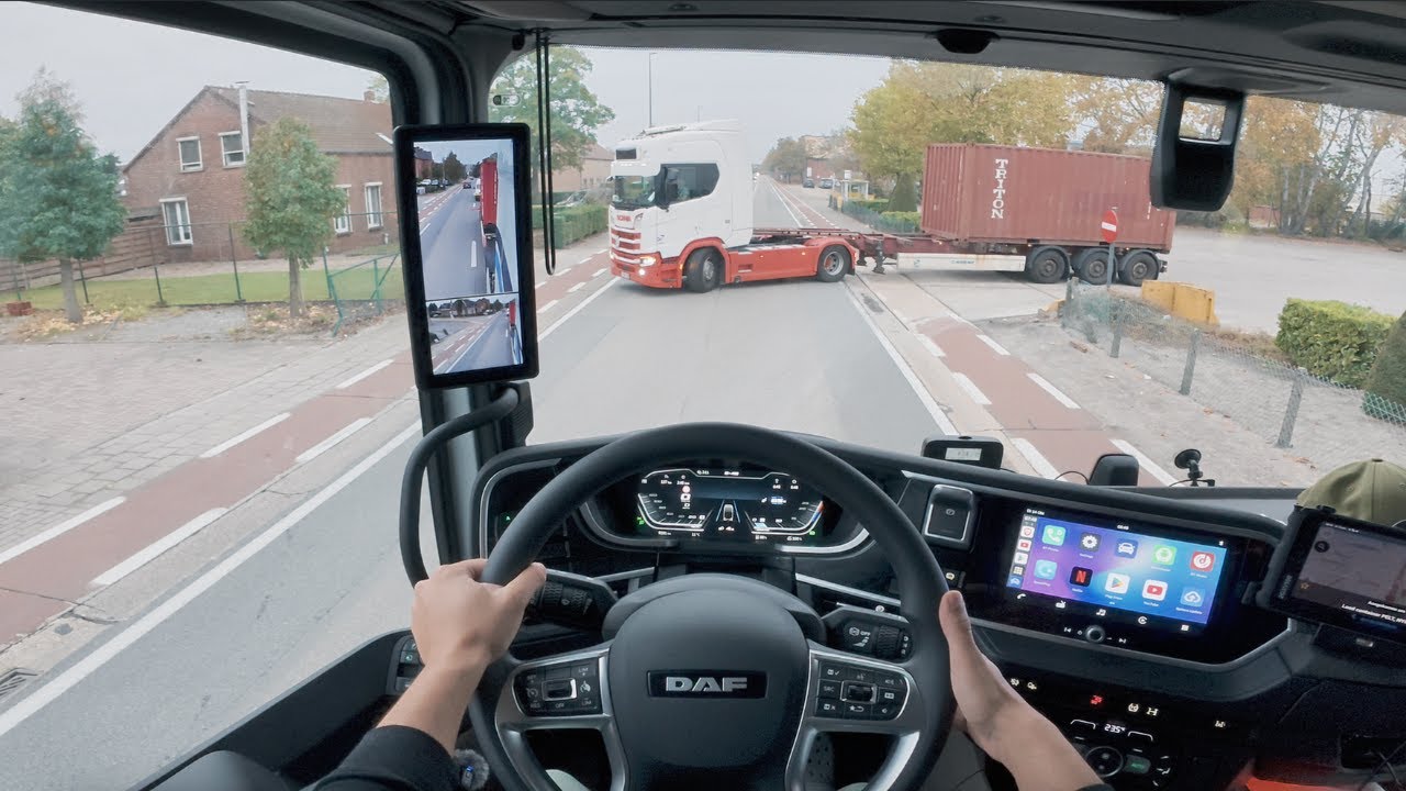 ASMR Truck Driving POV in 4K | 40 Min Relaxing DAF XG Ride with Digital Mirrors