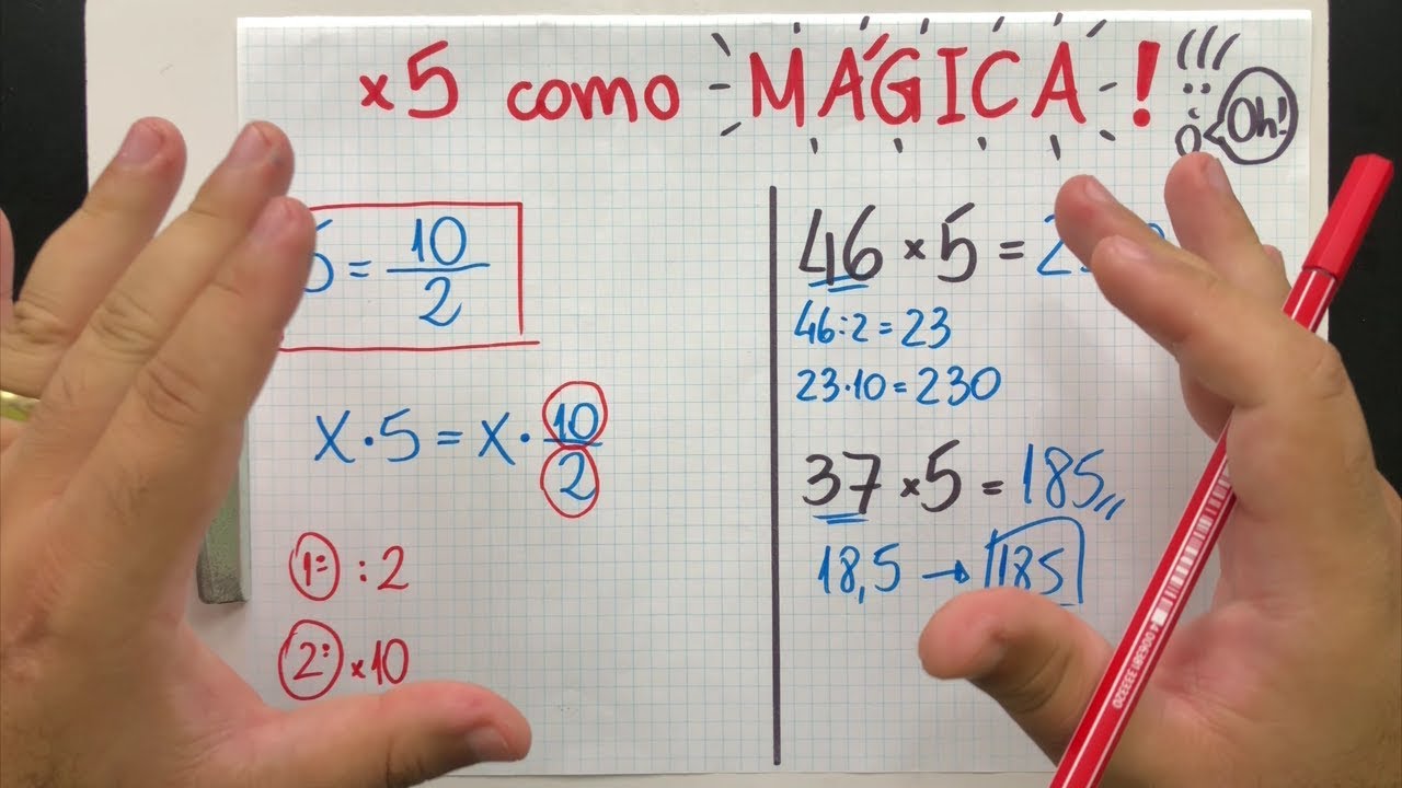 💡 DICA 17 - Multiplicação por 5 em 2 Segundos, MUITO RÁPIDO!