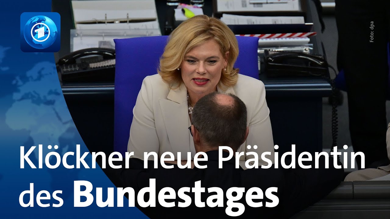 Julia Klöckner (CDU) zur neuen Bundestagspräsidentin gewählt