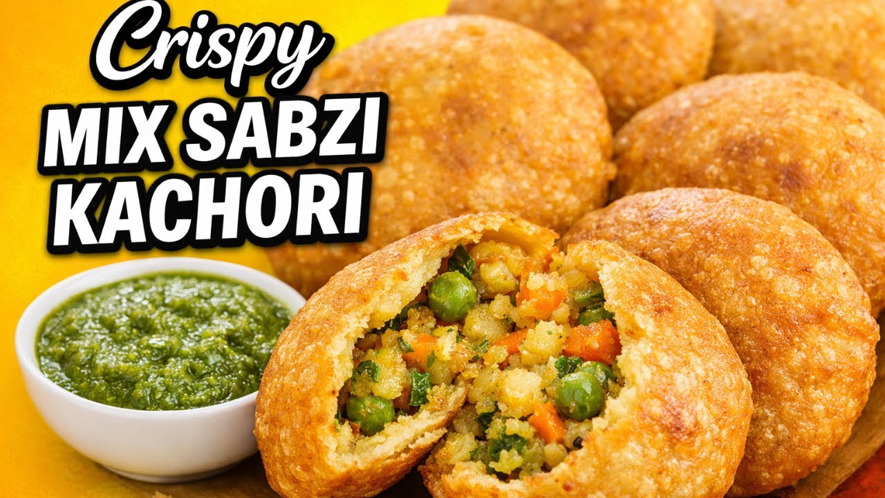 Crispy Mix Sabzi Aloo Kachori Recipe | Easy Homemade Kachori | Simple & Delicious | Anabia's kitchen