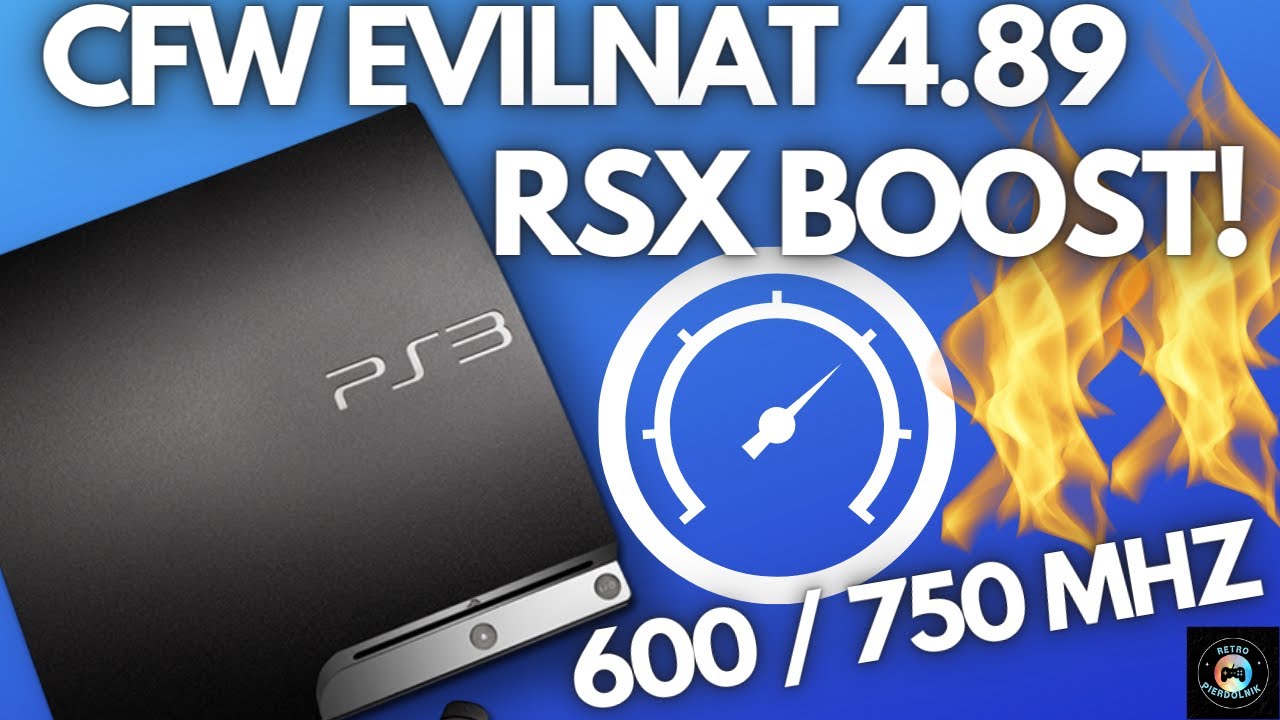 PS3 test podkręconego RSXa (600 / 750 Mhz) / CFW Evilnat 4.89 Overclock Test / RSX Boost /