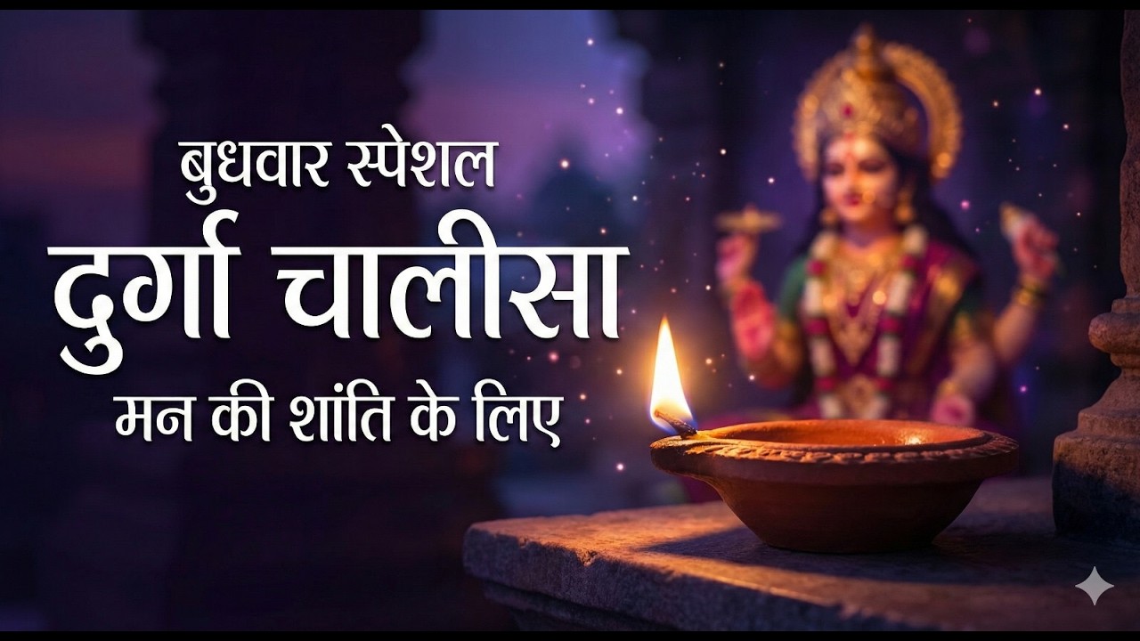 LIVE🔴आज के दिन सुबह-शाम - श्री दुर्गा चालीसा का ११ बार पाठ करने से सारे कष्ट दुःख दूर होंगे