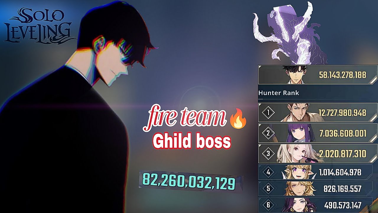 The fire team meta in guild boss 🔥 | solo leveling: arise 