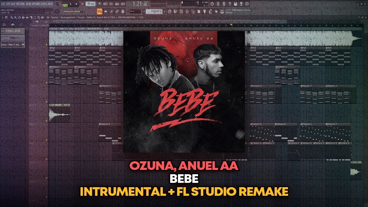 Ozuna Feat. Anuel AA - Bebe [Instrumental + FL Studio Remake + FLP]