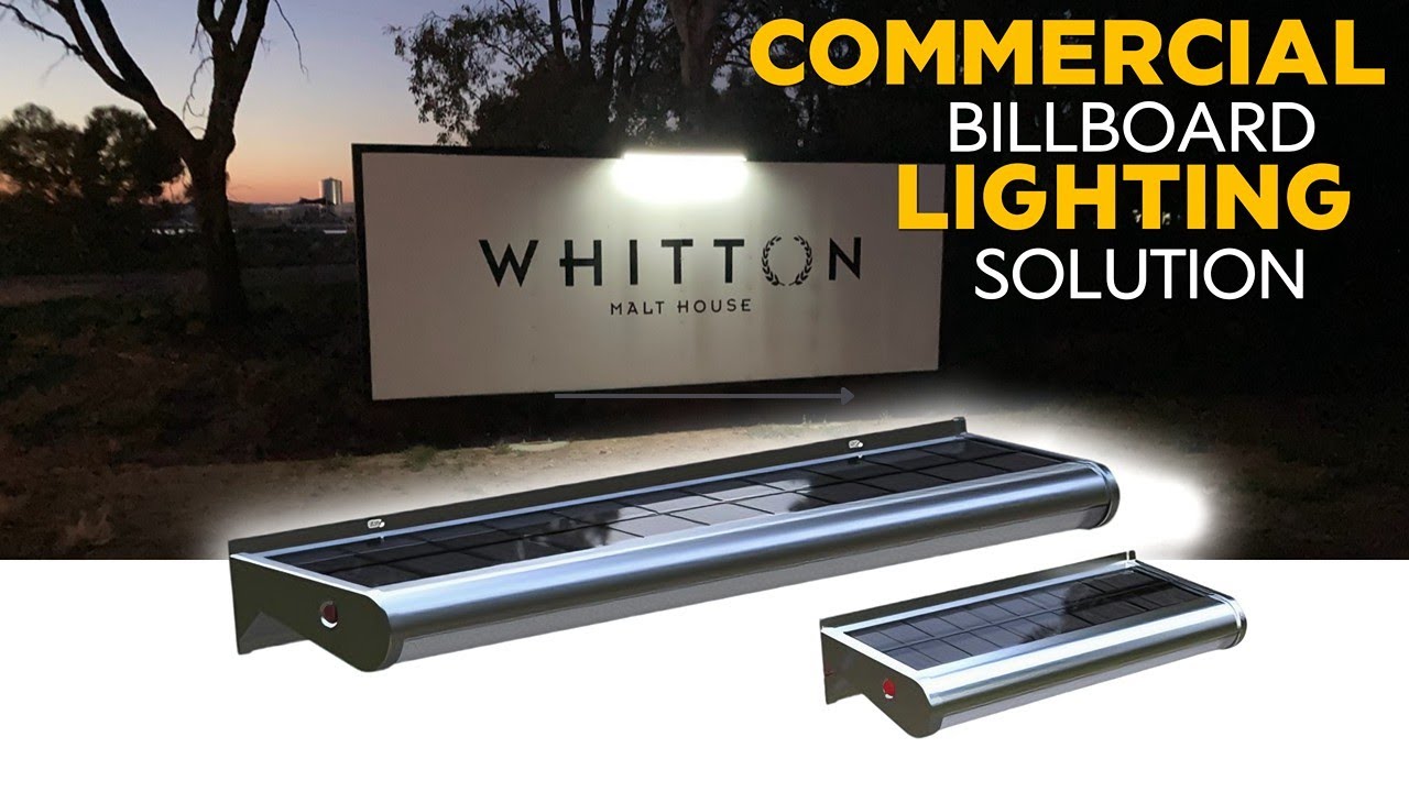 Commercial Solar Billboard Sign Light For Outdoor Display - Top Lighting For Business