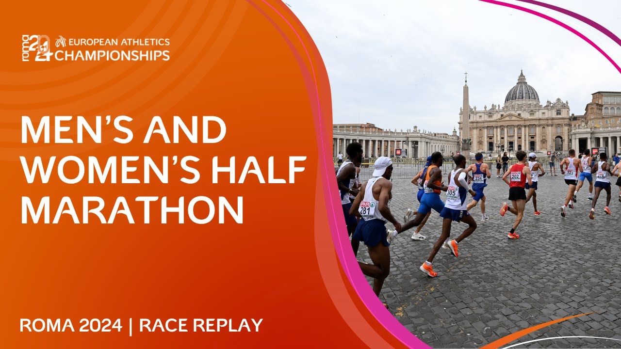 Men's and women's half marathon replays 🏃 | Roma 2024 (no commentary)