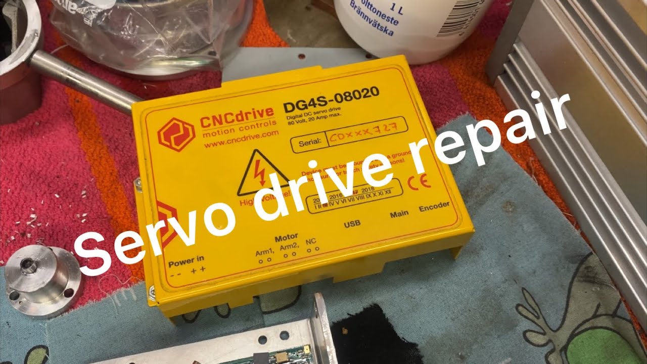 CNCdrive DG4S repair after encoder short.