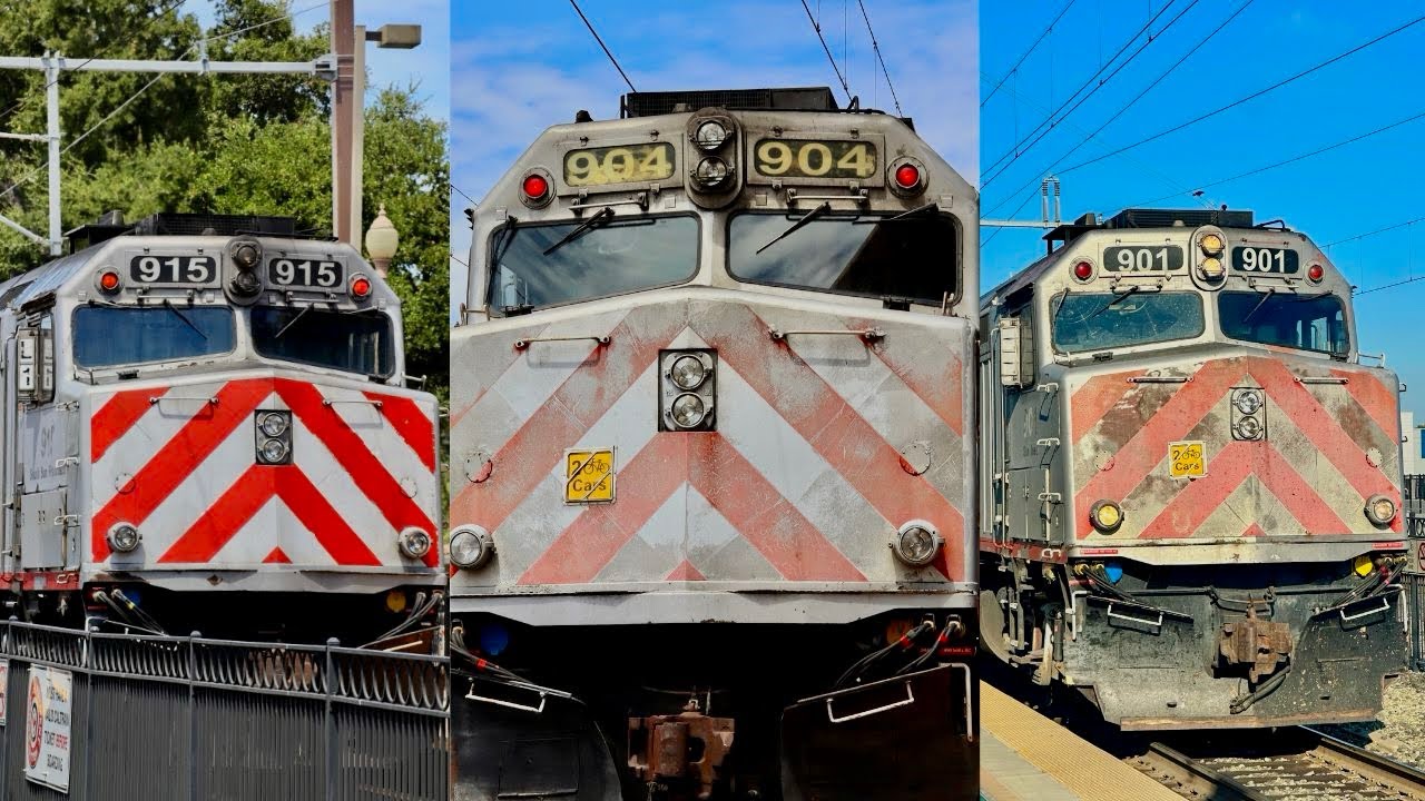 The sounds of Caltrain: F40-2CAT idle for 30 Mins