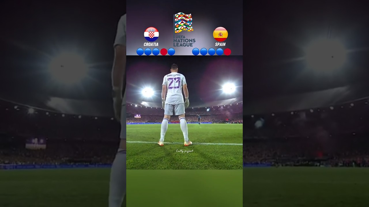 FULL Penalty Shootout &ndash; Croatia vs Spain | UEFA National league