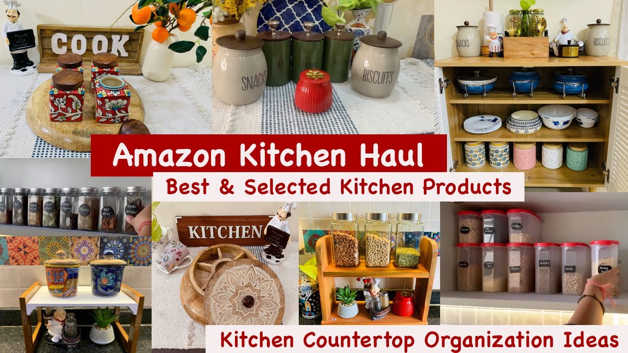 AMAZON Finds For Your Kitchen | Kitchen Countertop Organization Ideas | Amazon Kitchen Haul #kitchen