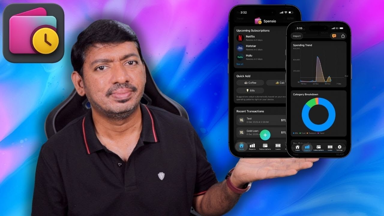Spensio 🔥 Expenses, Subscriptions & Loans Tracker App