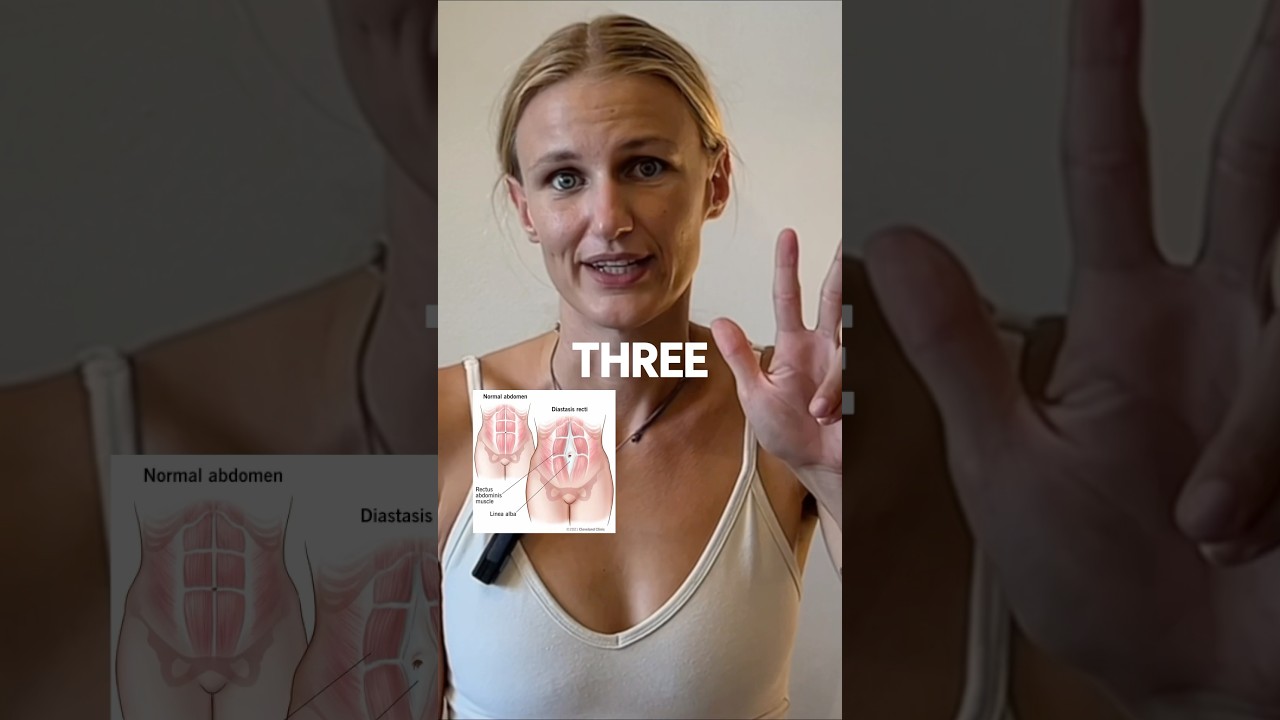 Diastasis Recti Self-Test: 3 Things You MUST Check | Ab separation after giving birth 