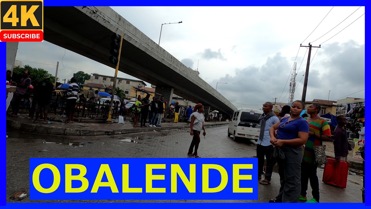 🇳🇬OBALENDE-LAGOS - NIGERIA-AFRICA LARGEST CITY- 4K WALK