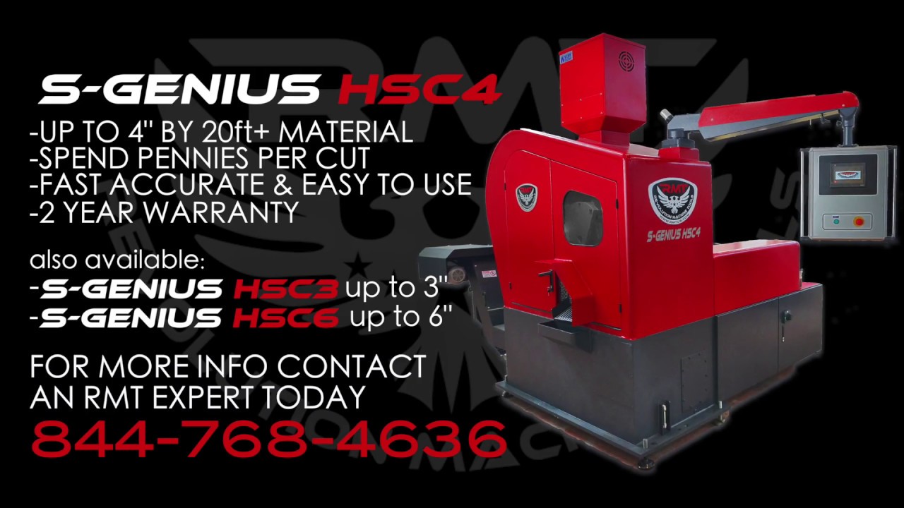 High Speed Carbide Cutting Cold Saw | RMT S-GENIUS HSC 4 Cold Saw