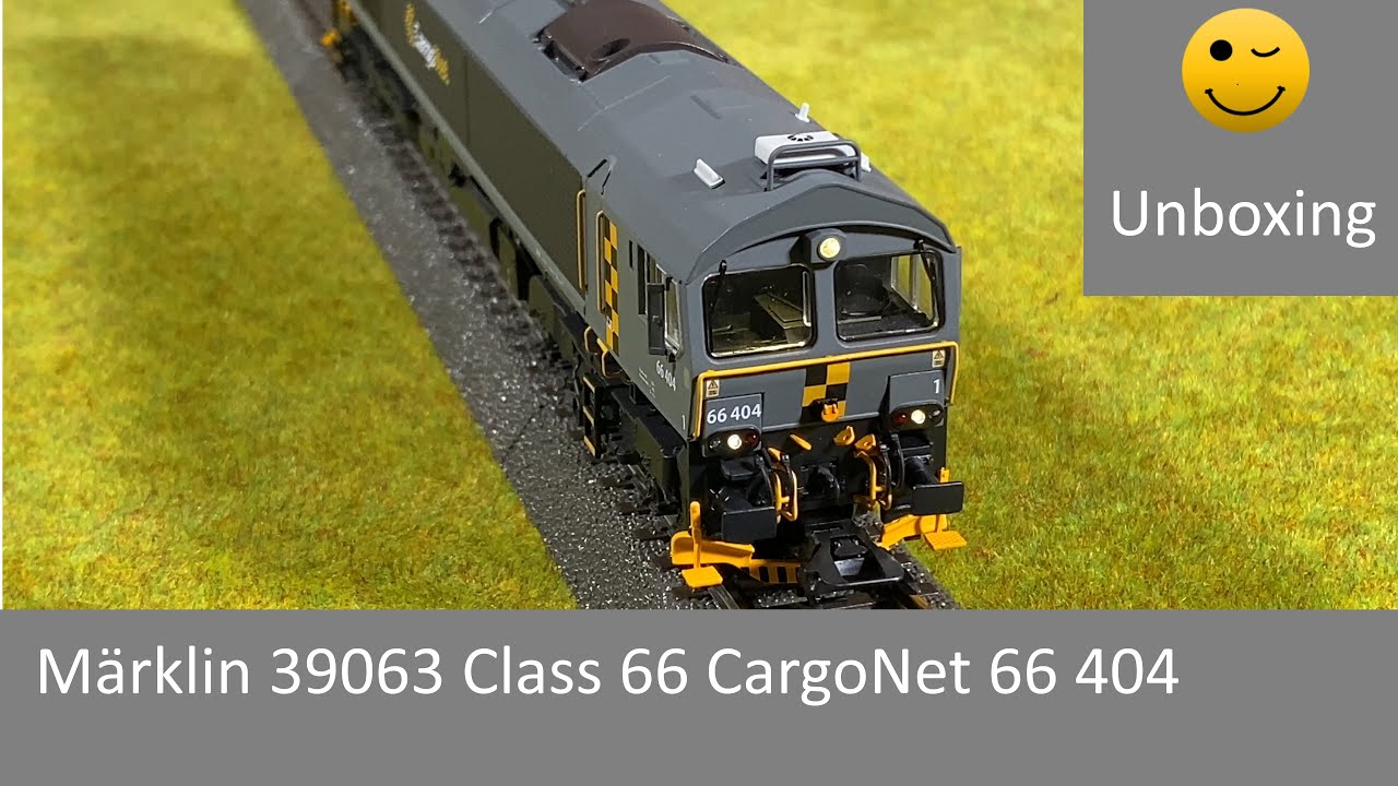 Unboxing Märklin 39063 Class 66 CargoNet 66 404