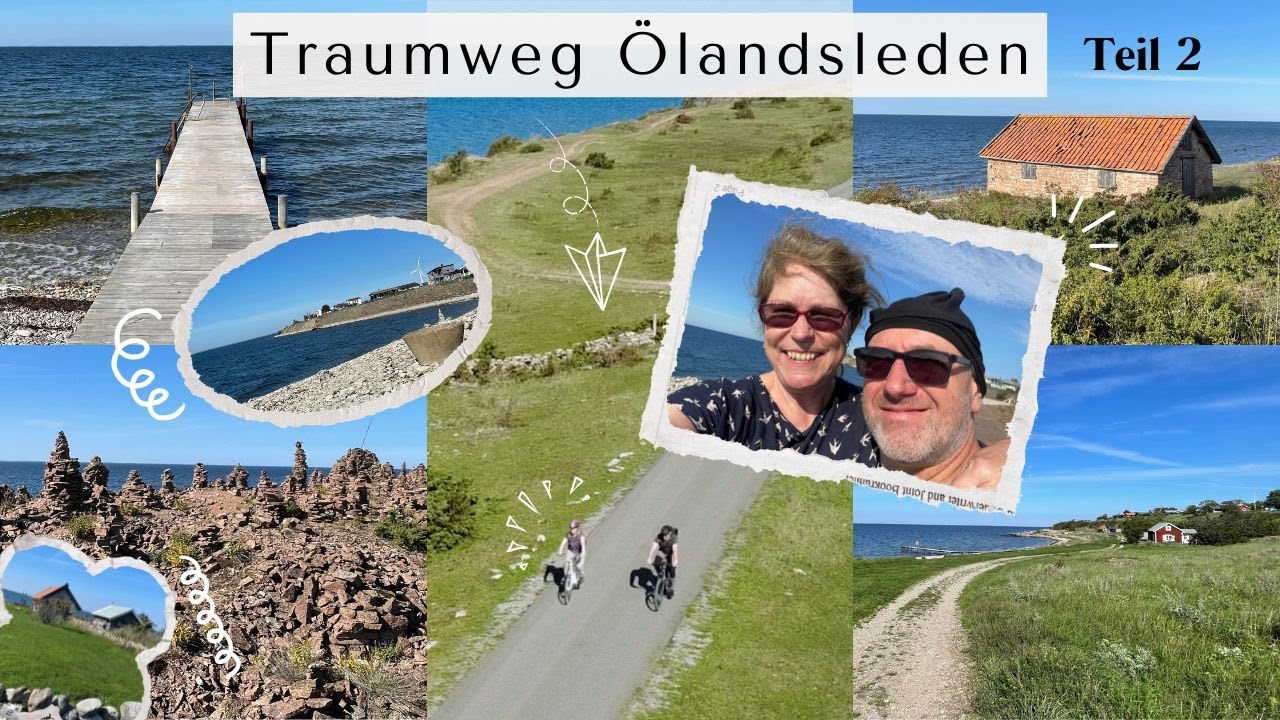 Teil 2 - Mit dem Rad auf dem Ölandsleden / STEINKÜSTE: Kamele, unberührte Natur, Fischerei