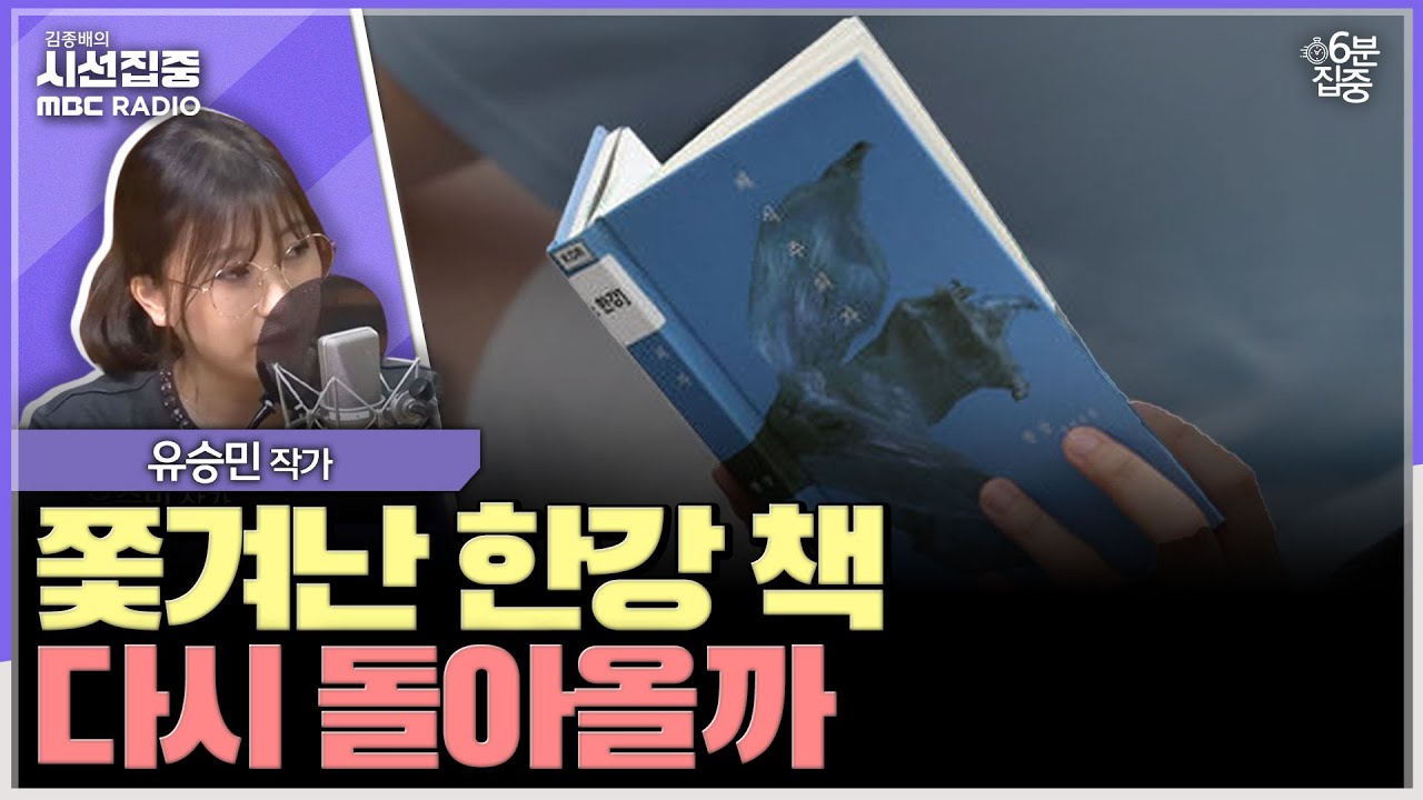 [시선집중] 경기교육청 유해도서로 분류된 한강 '채식주의자' 다시 도서관 복귀 가능할까? - 유승민 작가[6분집중], MBC 241014 방송