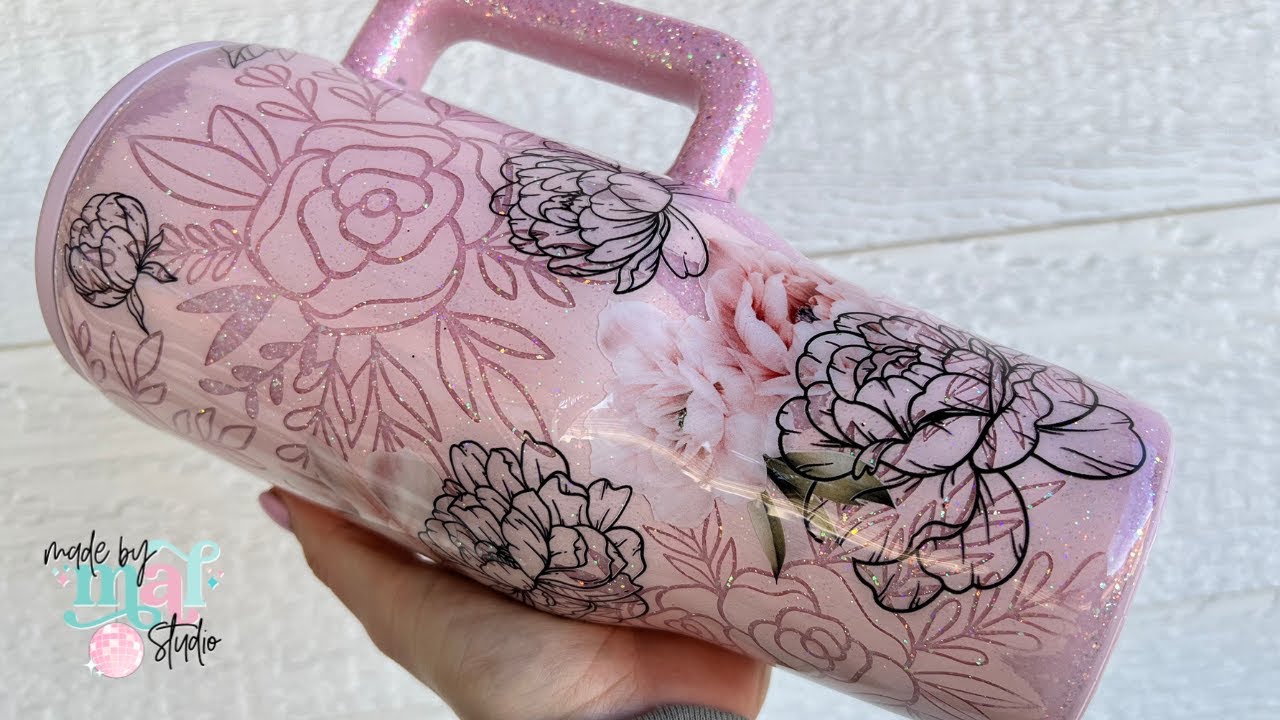 Floral Peek A Boo Tumbler Tutorial